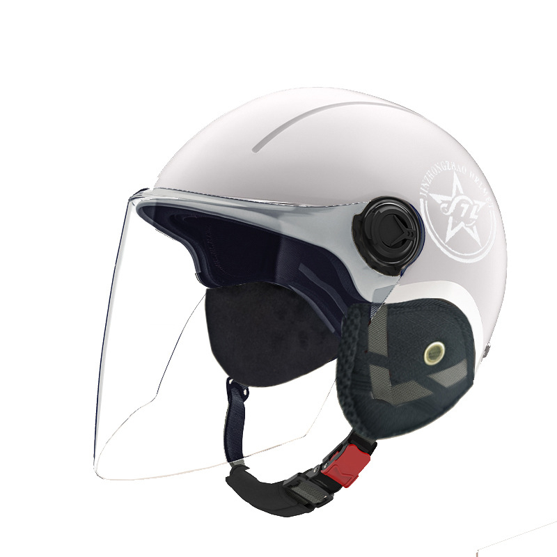 Motocikla ķivere, pusķivere (half-helmet), ABS, visām sezonām, universāla, pilsētas braukšanai, GB811-2022A, 3C 2024091105021488