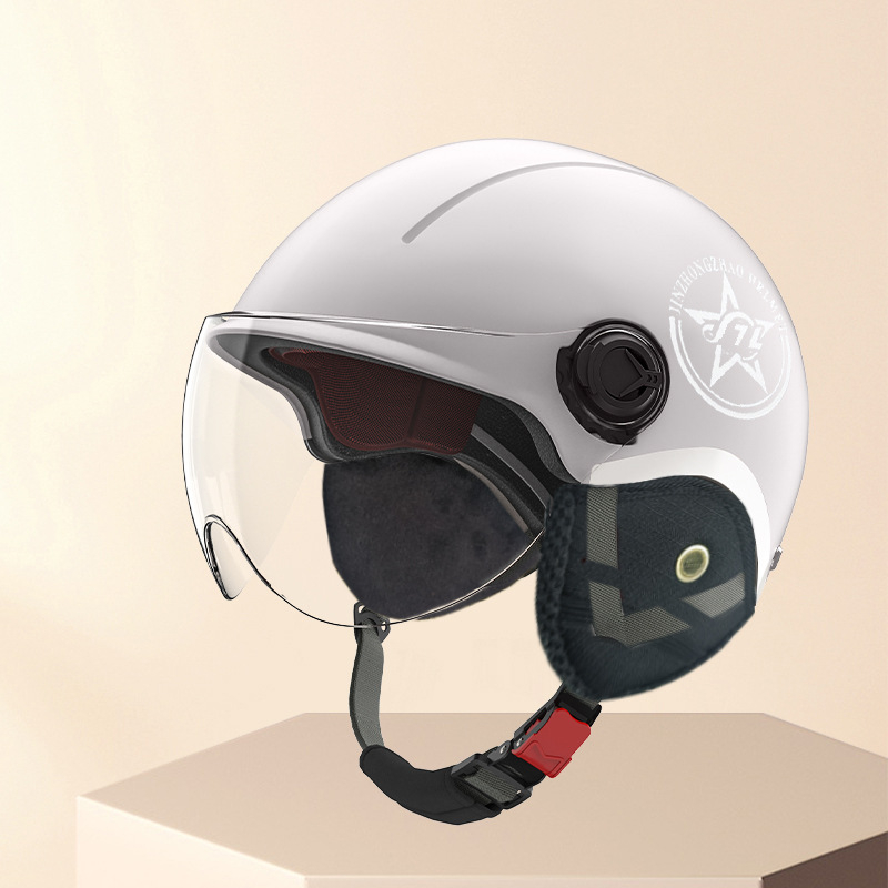 Motocikla ķivere, pusķivere (half-helmet), ABS, visām sezonām, universāla, pilsētas braukšanai, GB811-2022A, 3C 2024091105021488