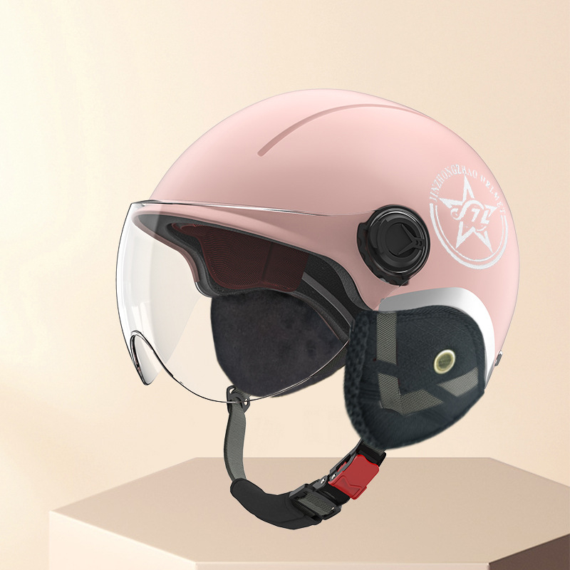 Motocikla ķivere, pusķivere (half-helmet), ABS, visām sezonām, universāla, pilsētas braukšanai, GB811-2022A, 3C 2024091105021488