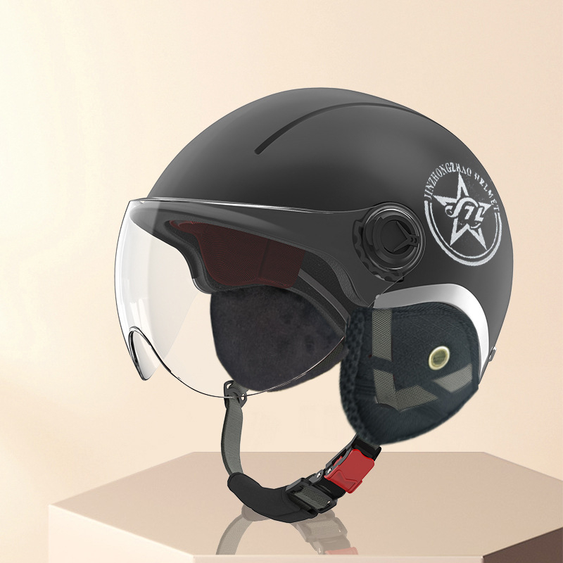 Motocikla ķivere, pusķivere (half-helmet), ABS, visām sezonām, universāla, pilsētas braukšanai, GB811-2022A, 3C 2024091105021488