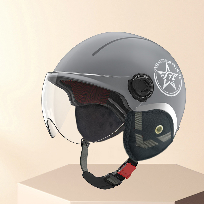 Motocikla ķivere, pusķivere (half-helmet), ABS, visām sezonām, universāla, pilsētas braukšanai, GB811-2022A, 3C 2024091105021488
