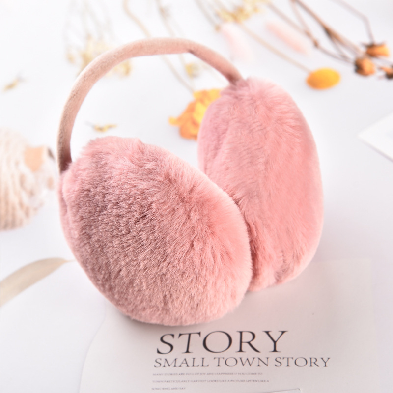 Protecții pentru urechi din pluș, purtare pe spate – unisex, pentru adulți, iarnă/toamnă, utilizare în exterior