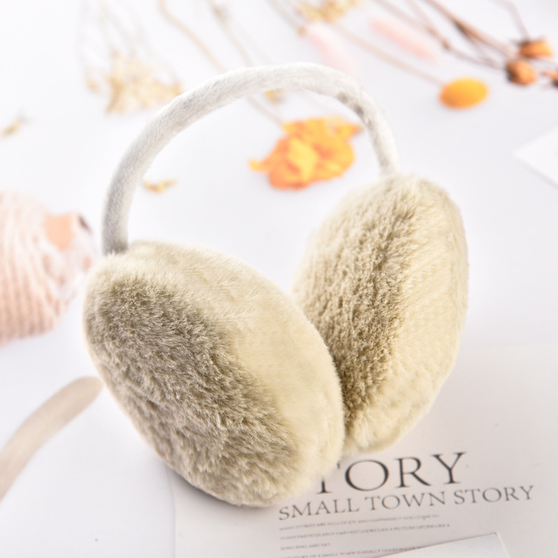 Protecții pentru urechi din pluș, purtare pe spate – unisex, pentru adulți, iarnă/toamnă, utilizare în exterior