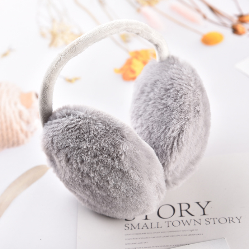 Protecții pentru urechi din pluș, purtare pe spate – unisex, pentru adulți, iarnă/toamnă, utilizare în exterior