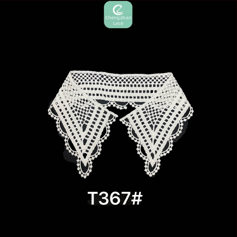 Milk Silk siuvinėta apykaklė su nėriniu – DIY nuimama dirbtinė apykaklė moterims