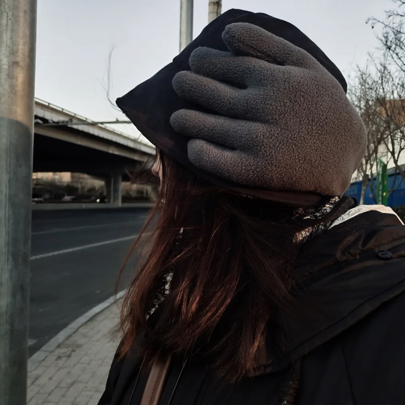 Ακουστικά προστασίας από το κρύο με επένδυση φλίς, unisex, χειμωνιάτικος σχεδιασμός, πίσω τοποθέτηση