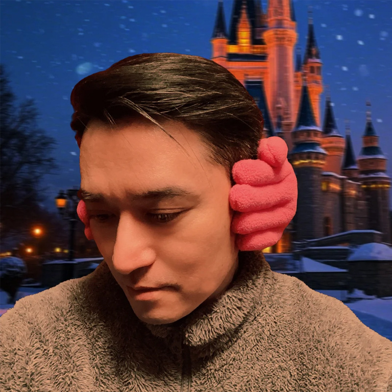 Ακουστικά προστασίας από το κρύο με επένδυση φλίς, unisex, χειμωνιάτικος σχεδιασμός, πίσω τοποθέτηση