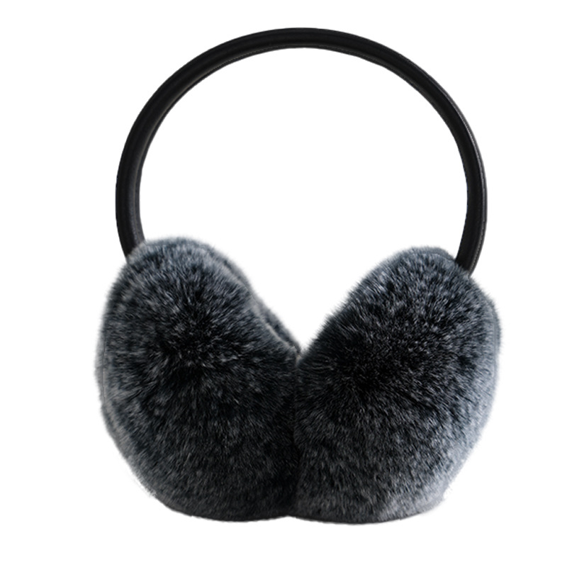 Protecții pentru urechi cu piele de oaie 5A și blană de iepure — calde, unisex, pentru iarnă, exterior
