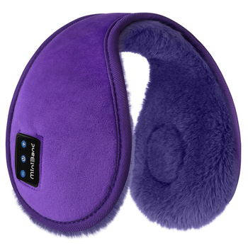 Bezdrôtové ušné náušníky s plyšovým vnútrom, 3D Surround zvuk, Bluetooth 5.3, výdrž batérie približne 12 hodín, zimné vonkajšie použitie