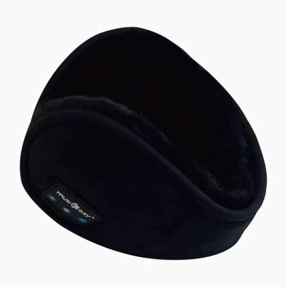 Bezdrôtové ušné náušníky s plyšovým vnútrom, 3D Surround zvuk, Bluetooth 5.3, výdrž batérie približne 12 hodín, zimné vonkajšie použitie