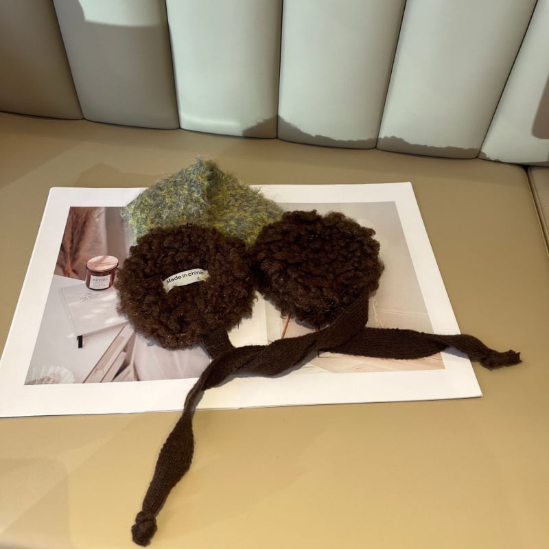 Nahlavné ušné masky z vlneného materiálu, unisex, zimné a jeseň, udržiavajú teplo