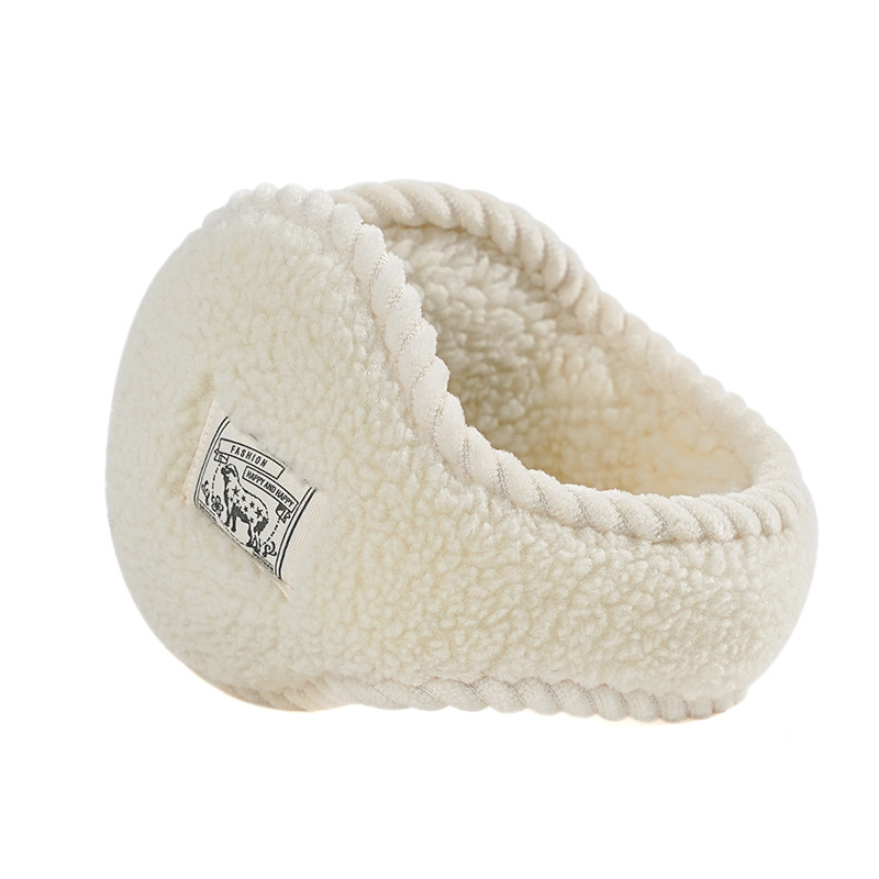 Ανδρικά και γυναικεία χειμερινά καλύμματα αυτιών για ποδηλασία, επενδυμένα με φλίς, αντιανεμικά, συνθετικό μαλλί προβάτων