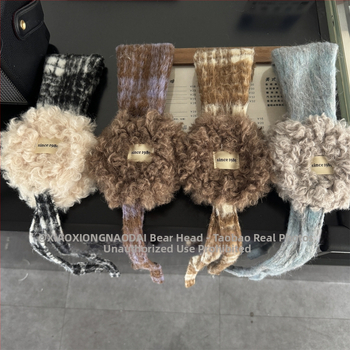 Protecții pentru urechi pentru femei, pluș, stil coreean, model Cartoon, iarnă, mențin căldura