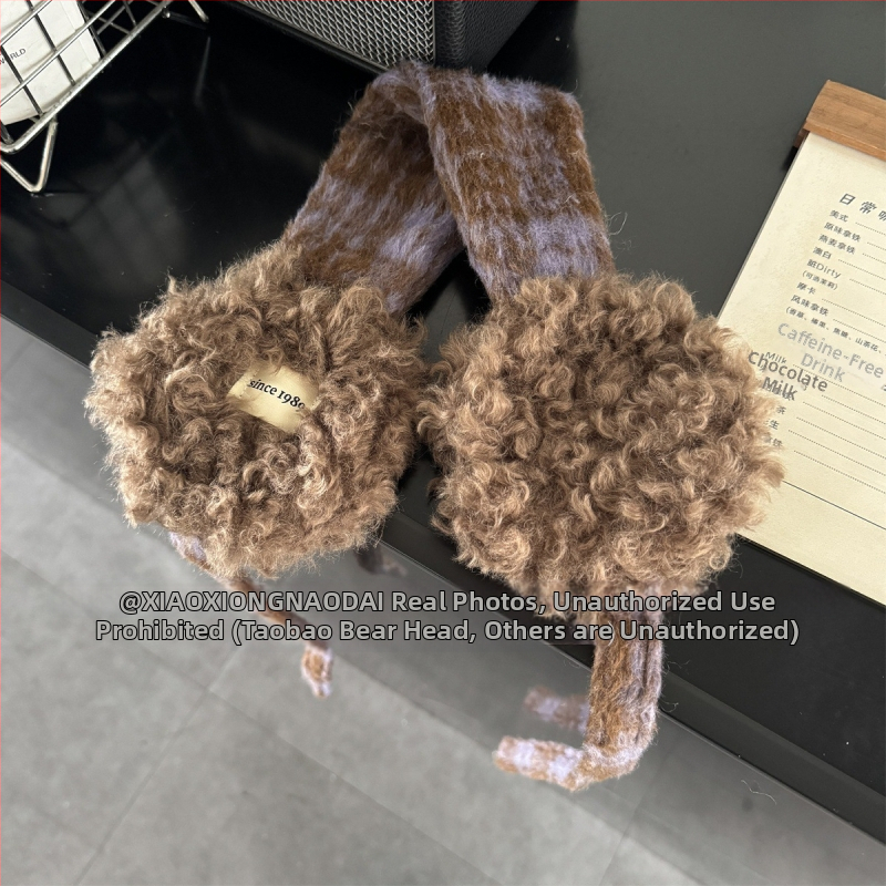 Protecții pentru urechi pentru femei, pluș, stil coreean, model Cartoon, iarnă, mențin căldura