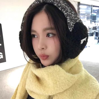 Protecții pentru urechi, stil coreean, căptușite cu pluș, unisex adulți, utilizare de iarnă în exterior