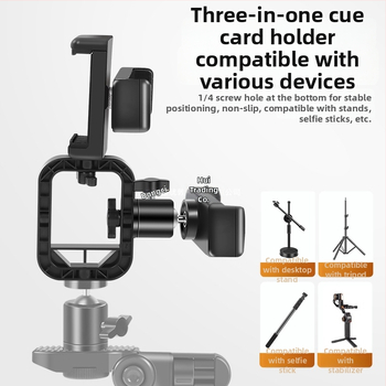 Držiak na telefón s airbagom pre teleprompter – kovový, IP ochrana