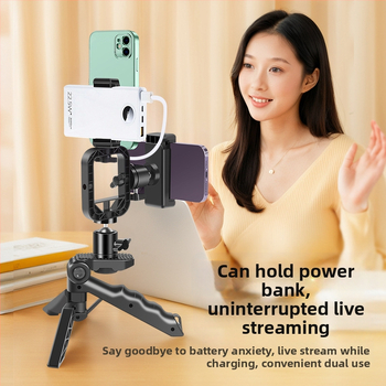 Držiak na telefón s airbagom pre teleprompter – kovový, IP ochrana