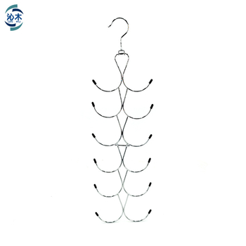 Метален закачалник за дрехи с многослоен дизайн за спестяване на място, антихлъзгащ и подходящ за сутиени, долно бельо, шалове, шапки, колани и вратовръзки