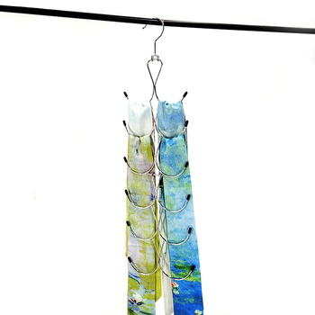 Метален закачалник за дрехи с многослоен дизайн за спестяване на място, антихлъзгащ и подходящ за сутиени, долно бельо, шалове, шапки, колани и вратовръзки