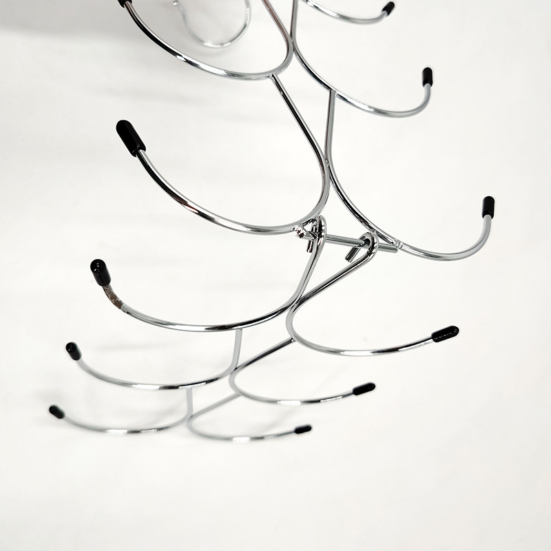 Метален закачалник за дрехи с многослоен дизайн за спестяване на място, антихлъзгащ и подходящ за сутиени, долно бельо, шалове, шапки, колани и вратовръзки