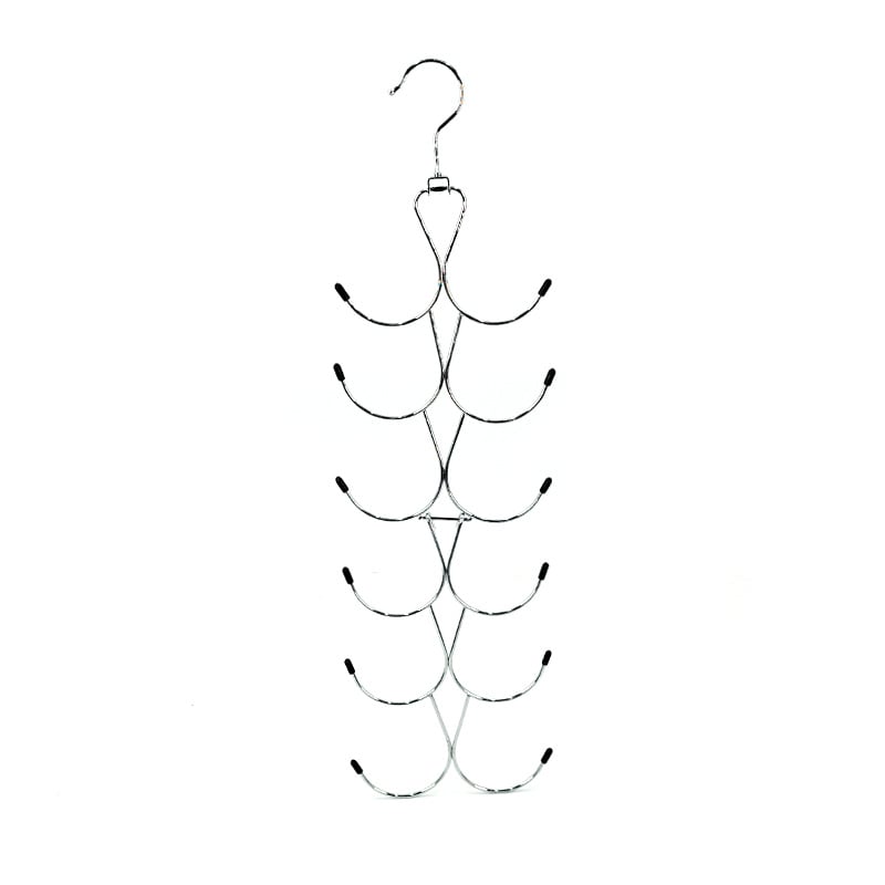 Метален закачалник за дрехи с многослоен дизайн за спестяване на място, антихлъзгащ и подходящ за сутиени, долно бельо, шалове, шапки, колани и вратовръзки