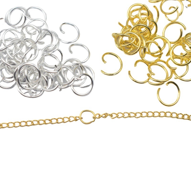 Otvoren spojni prsten za narukvicu – kružni otvoreni prsten (Zima 2023; Kvaliteta plemenitog metala: 10; Oblik proizvoda: Drugo; Vrsta: Drugo; Materijal: Drugo)