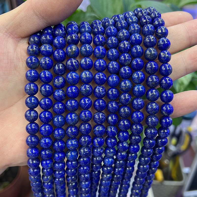 7A prirodni lapis lazuli okrugli perle za DIY narukvicu
