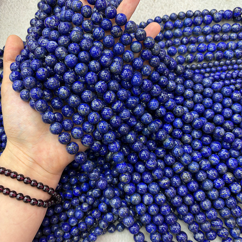 7A prirodni lapis lazuli okrugli perle za DIY narukvicu