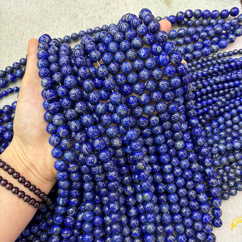 7A prirodni lapis lazuli okrugli perle za DIY narukvicu