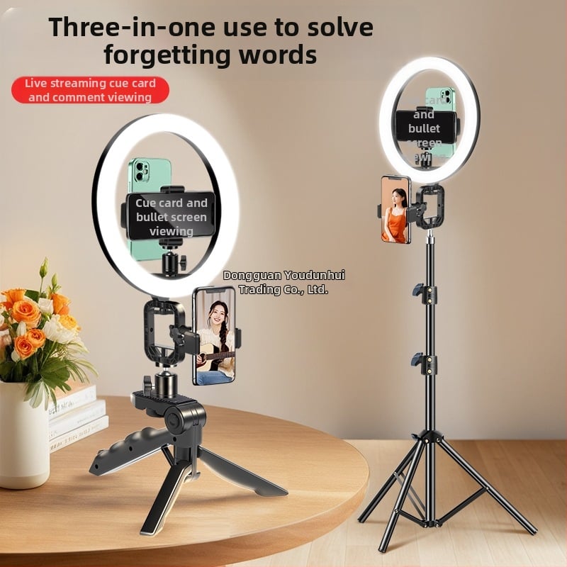 Телепромптер за лайв стрийминг с държач за телефон, метална конструкция, преносим ръчен стабилизатор за снимане