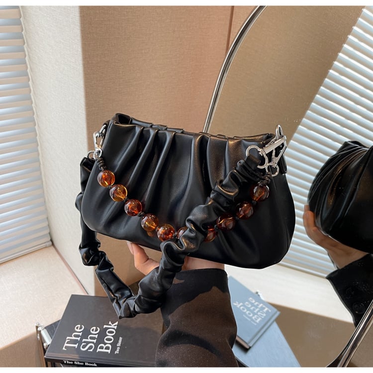 Pilsētas vienkārša PU soma ar mazu kvadrāta formu, rāvējslēdzēju un tālruņa kabatiņu (Vasarā 2024)