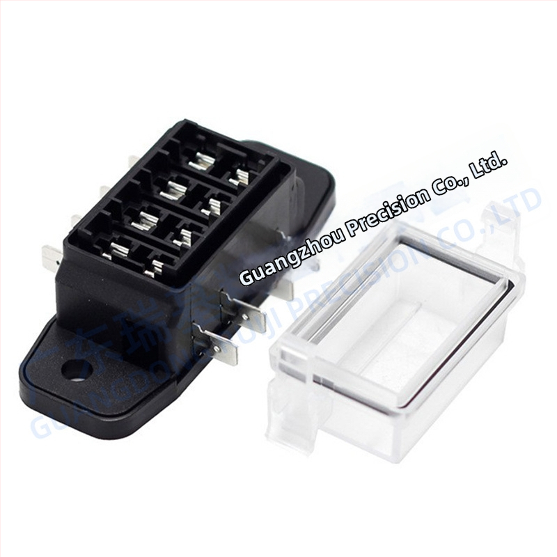 Automobilio saugiklių bazė su 4/6/8/10 kanalų, tiesioginis kištukas, dvipusis laidavimas, skirta automobiliams, laivams ir jahtoms