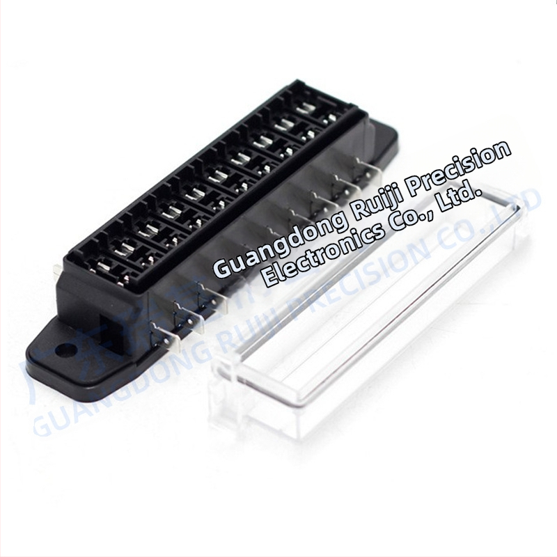 Automobilio saugiklių bazė su 4/6/8/10 kanalų, tiesioginis kištukas, dvipusis laidavimas, skirta automobiliams, laivams ir jahtoms