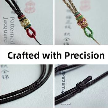 Kaklarota ar pītu auduma auklu, Uformas etniskais stils, literārais retro, izlaišana vasarā 2025 – Xitian Chronicle