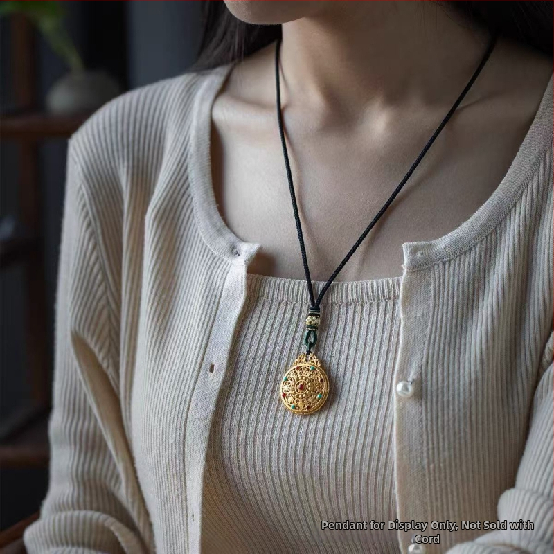 Kaklarota ar pītu auduma auklu, Uformas etniskais stils, literārais retro, izlaišana vasarā 2025 – Xitian Chronicle