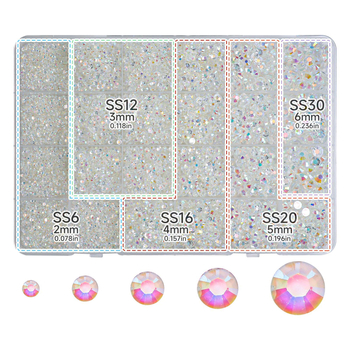 Σετ DIY με διαμάντια από ρητίνη AB, 24 πλέγματα, διαμάντια με επίπεδη πλάτη για νύχια και ρούχα – περιλαμβάνει τσιμπιδάκι και στυλό