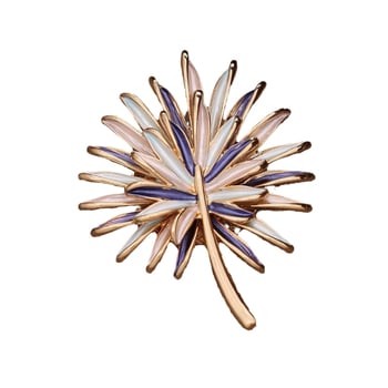 Μαγνητική καρφίτσα με σμάλτο ηλίανθος, διπλού στρώματος, για γυναίκες, από κράμα ψευδάργύρου, πρωτότυπος σχεδιασμός
