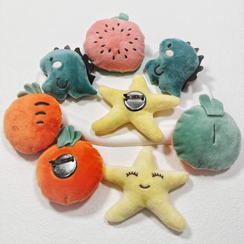 Plušna igračka u obliku voća — dodatak za ručnik za ruke, motivi rotkvica, morska zvijezda i dinja, ručno punjena, ljeto 2022