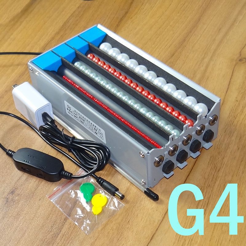 Elektrický stroj na navliekanie korálok s viackanálovým dizajnom (jedno- a dvojkanálový), mechanizmus rozdeľovania korálok a automatické zarovnanie ihly (G1/G2/G4/G6)