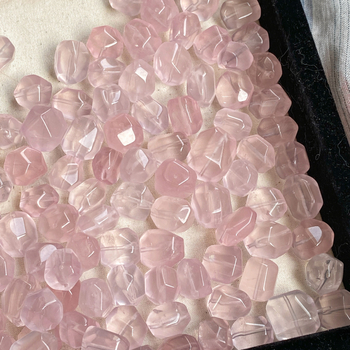 DIY dodaci za nakit • Prirodni kristal • Polirane kristalne perle s Totem uzorkom