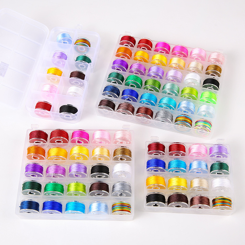 Σετ νάιλον κορδόνι για χάντρες — χειροποίητο ύφαντό νήμα με μεταλλικό σύρμα, Mengnang Pavilion