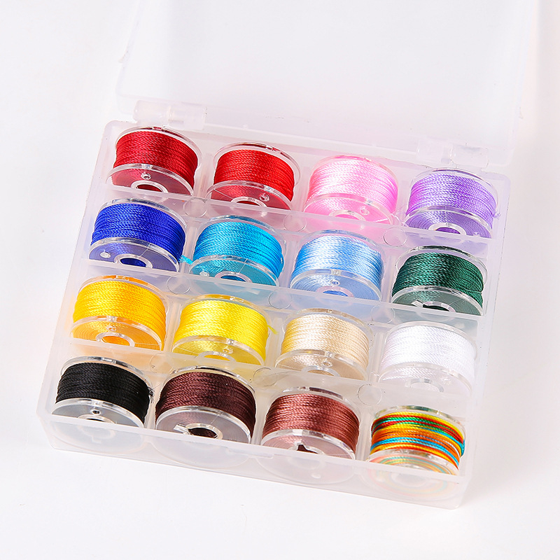 Σετ νάιλον κορδόνι για χάντρες — χειροποίητο ύφαντό νήμα με μεταλλικό σύρμα, Mengnang Pavilion