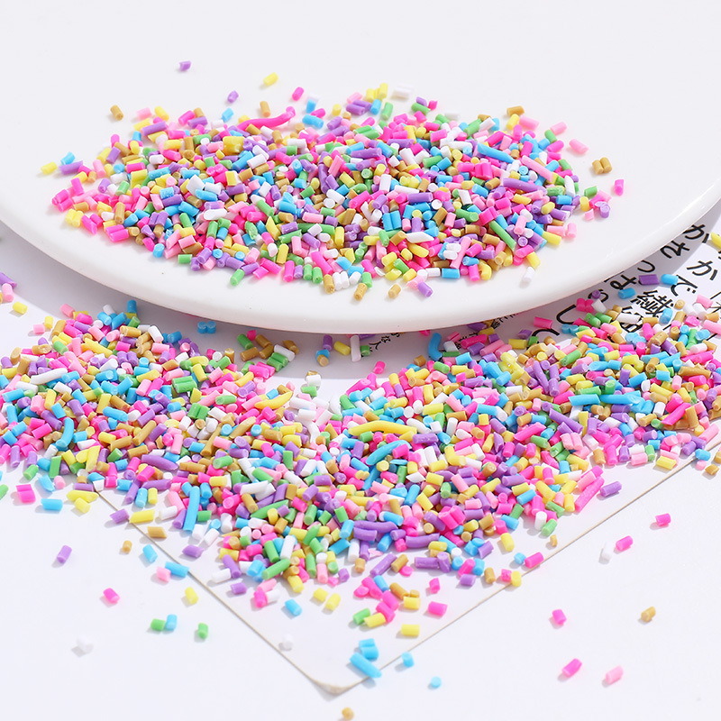 Accesorii pentru bijuterii DIY - Granule de zahăr simulate în lut moale, ace de zahăr, pachet de 500 g