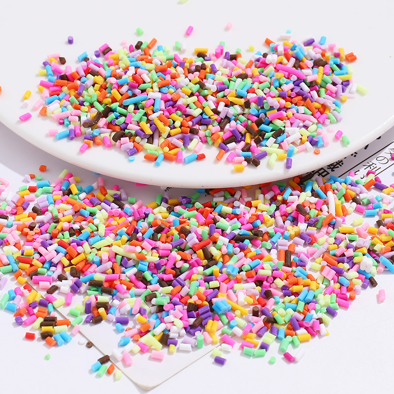Accesorii pentru bijuterii DIY - Granule de zahăr simulate în lut moale, ace de zahăr, pachet de 500 g