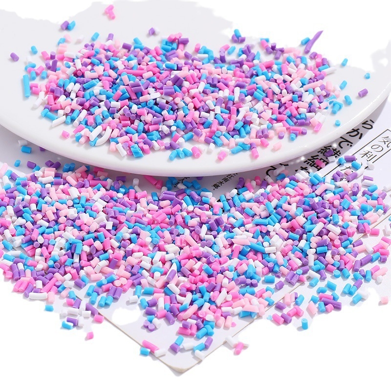 Accesorii pentru bijuterii DIY - Granule de zahăr simulate în lut moale, ace de zahăr, pachet de 500 g