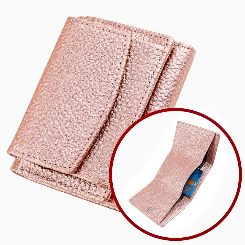 Mündirahakott ehtsast nahast RFID-kaitsega, esimese kihti veise nahk, mudel 3001#, polüestrist vooder, ühtlane disain