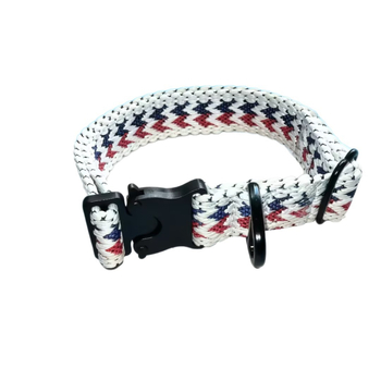 Ovratnik za psa s pletenim geometrijskim uzorkom, podesiv, bez gušenja, za šetnje na otvorenom