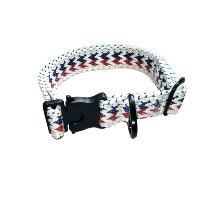 Ovratnik za psa s pletenim geometrijskim uzorkom, podesiv, bez gušenja, za šetnje na otvorenom