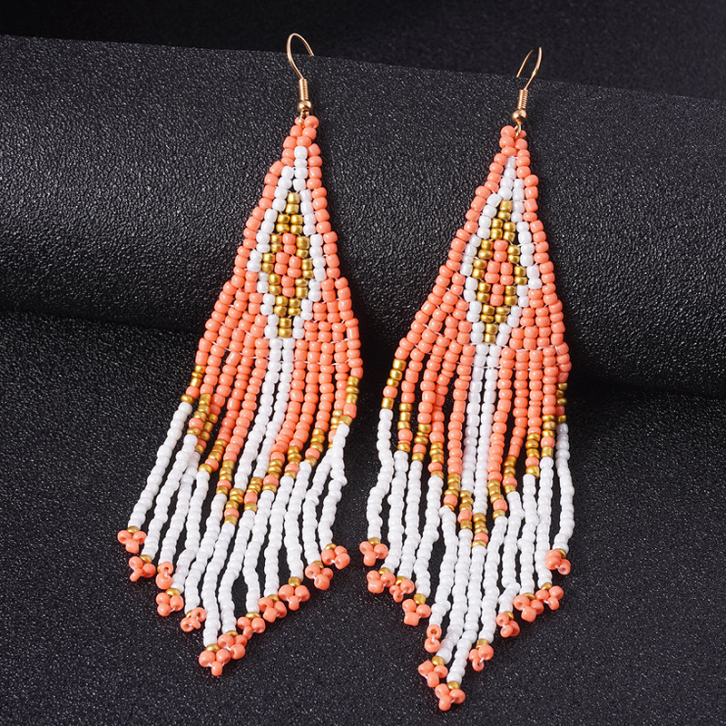 Naušnice boemski etnički stil s resicama i dijamantnim detaljima • Materijal: bakar- legura • Postupak: elektroplatiranje • Model NB5688 • Marka: Nanbo Jewelry Factory