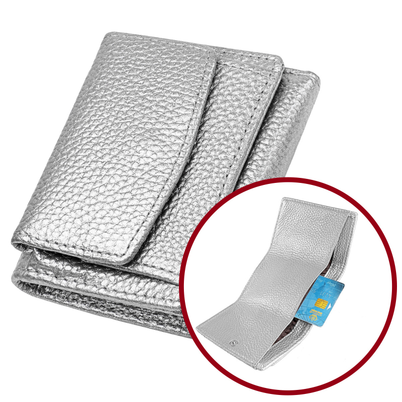 MaDonNo 3001# Naturaalnahast müntide rahakott — Universaalne disain, Ühtlase mustriga, Polüestri vooder